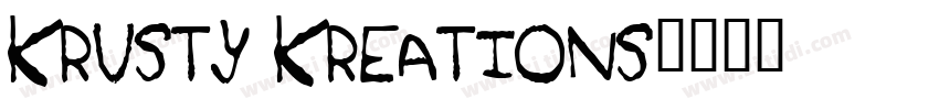 Krusty Kreations字体转换